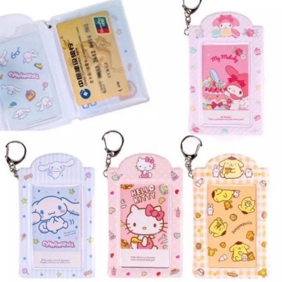 ⭐️4/$8 Sanrio - Hello Kitty - Wallet Keychain | Photo Card K Pop Display Holder - Picture 5 of 5